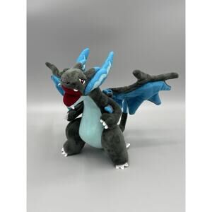 Mega Charizard X Pokémon Plush Doll 9” Stuffed Animal Posable Wings 2018